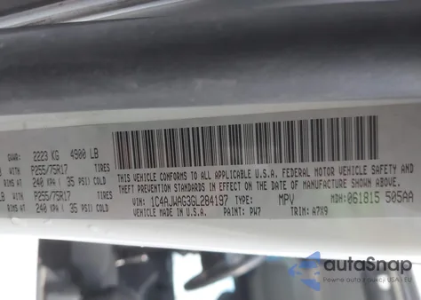 2016 Jeep Wrangler Sport z USA, uszkodzony, nr VIN 1C4AJWAG3GL284197